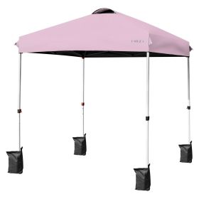 6.6 x 6.6 Feet Outdoor Pop-up Canopy Tent with Roller Bag