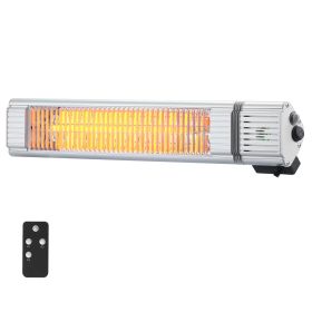 Infrared Heater, 1500W Remote Control Electric Space Infrared Heater, IP65 Protection Carbon Infrared Outdoor Heater with 3 Speeds, for Porch,Pat